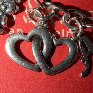 Sterling Silver James Avery Linked Heart Charm